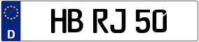 Trailer License Plate